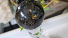 Load image into Gallery viewer, 2.5" Labradorite Sphere with Glass Stand
