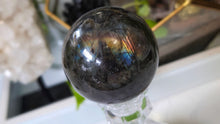 Load image into Gallery viewer, 2.5" Labradorite Sphere with Glass Stand
