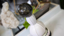 Load image into Gallery viewer, 2.5" Labradorite Sphere with White Stand

