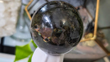 Load image into Gallery viewer, 2.5" Labradorite Sphere with White Stand
