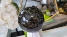 Load image into Gallery viewer, 2.5" Labradorite Sphere with White Stand
