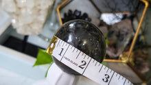 Load image into Gallery viewer, 2.5" Labradorite Sphere with White Stand
