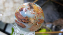 Load image into Gallery viewer, 2" Amazonite Crystal Sphere with Glass Stand
