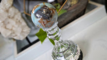 Load image into Gallery viewer, 2.5" Amazonite &amp; Pyrite Crystal Sphere with Glass Stand
