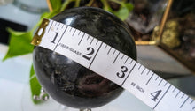 Load image into Gallery viewer, 3" Labradorite Sphere with Metal Stand
