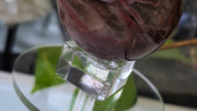 Load image into Gallery viewer, 2" Petrified Wood Fossil Sphere with Glass Stand (chipped corner)
