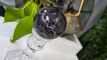 Load image into Gallery viewer, 2.5" Dream Chevron Amethyst Crystal Sphere with Stand
