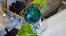 Load image into Gallery viewer, 2" Malachite Crystal Sphere with Glass Stand
