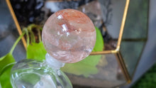 Load image into Gallery viewer, 2" Rainbow Strawberry Quartz Crystal Sphere with Stand
