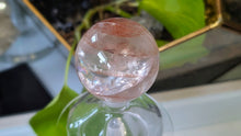 Load image into Gallery viewer, 2" Rainbow Strawberry Quartz Crystal Sphere with Stand
