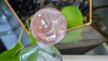 Load image into Gallery viewer, 2" Rainbow Strawberry Quartz Crystal Sphere with Stand
