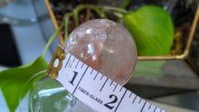 Load image into Gallery viewer, 2" Rainbow Strawberry Quartz Crystal Sphere with Stand
