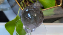 Load image into Gallery viewer, 2" Smokey Rainbow Fluorite Crystal Sphere with Stand
