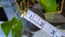 Load image into Gallery viewer, 2" Seftonite Bloodstone Crystal Sphere with Stand
