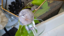 Load image into Gallery viewer, 1.5" Tourmaline Quartz Crystal Sphere with Glass Stand
