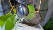 Load image into Gallery viewer, 2" Silicon Carbide Crystal Sphere with Glass Stand
