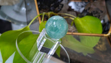 Load image into Gallery viewer, 1" Rainbow Fluorite Sphere with Glass  Stand
