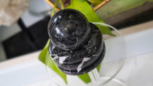 Load image into Gallery viewer, 1.5" Midnight Marble Sphere with Base
