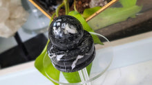 Load image into Gallery viewer, 1.5" Midnight Marble Sphere with Base
