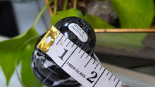 Load image into Gallery viewer, 1.5" Midnight Marble Sphere with Base
