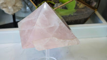Load image into Gallery viewer, 5" Rose Quartz Crystal Pyramid (Chipped)
