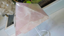 Load image into Gallery viewer, 5" Rose Quartz Crystal Pyramid (Chipped)
