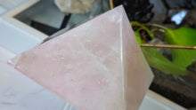 Load image into Gallery viewer, 5" Rose Quartz Crystal Pyramid (Chipped)
