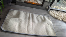 Load image into Gallery viewer, Grey Faux Fur Rug 24" x 44"
