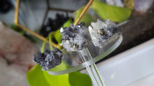 Load image into Gallery viewer, Bulgarian Quartz Galena Pyrite Crystal Clusters 3pcs
