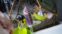 Load image into Gallery viewer, 2.5" Chevron Dream Amethyst Crystal Pillar Tower
