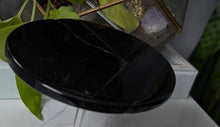 Load image into Gallery viewer, 5" Black Obsidian Crystal Charging Plate *cracked*
