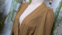 Load image into Gallery viewer, Banana Republic Tan Long Sleeve Blouse Top SM-MD

