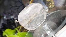 Load image into Gallery viewer, 2" Rose &amp; Clear Quartz Crystal Palmstone

