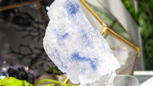 Load image into Gallery viewer, 3.5" Rare Blue Halite Crystal with Stand
