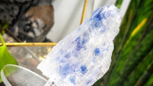 Load image into Gallery viewer, 3.5" Rare Blue Halite Crystal with Stand
