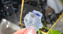 Load image into Gallery viewer, Rare Blue Halite Crystal in Display Case
