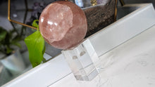 Load image into Gallery viewer, 3" Sheen Strawberry Quartz Crystal Sphere with Stand
