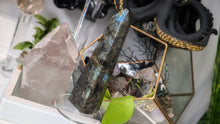 Load image into Gallery viewer, 7" Labradorite Flash Crystal Tower (chipped tip)
