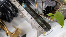Load image into Gallery viewer, 7" Labradorite Flash Crystal Tower (chipped tip)
