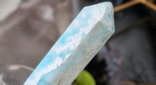 Load image into Gallery viewer, 4" Caribbean Calcite Crystal Pillar Tower Obelisk
