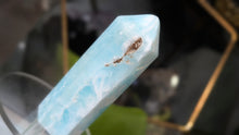Load image into Gallery viewer, 4" Caribbean Calcite Crystal Pillar Tower Obelisk
