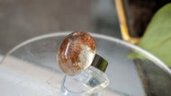 Lodolite Garden Quartz Crystal Adjustable Ring