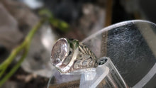 Load image into Gallery viewer, Faceted Amethyst Sterling Silver Ring w/Stand sz7.5
