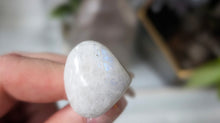 Load image into Gallery viewer, Rainbow &amp; Peach Moonstone Crystal Adjustable Rings 2pcs

