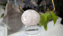 Load image into Gallery viewer, 3" Rose Quartz Crystal Palmstone (stand not Included)

