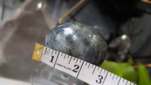 Load image into Gallery viewer, 3" Labradorite Crystal Palmstone (stand not Included)
