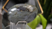 Load image into Gallery viewer, 3" Labradorite Crystal Palmstone (stand not Included)
