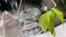 Load image into Gallery viewer, 3" Labradorite Crystal Palmstone (stand not Included)
