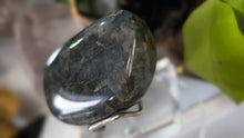 Load image into Gallery viewer, 2.5" Labradorite Crystal Palmstone (stand not Included)
