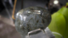 Load image into Gallery viewer, 2.5" Labradorite Crystal Palmstone (stand not Included)
